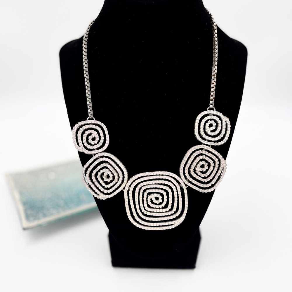 Statement Piece Silver Necklace - image 2